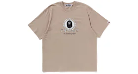 BAPE Graphic Relaxed Fit Tee Beige
