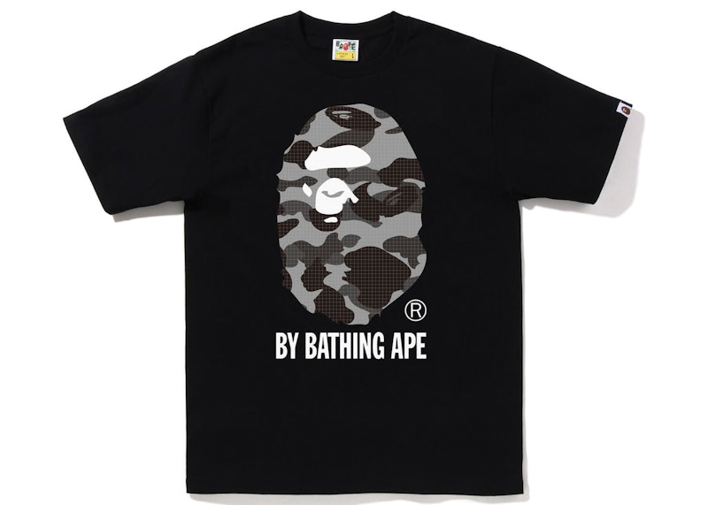 BAPE Grid Camo By Bathing Ape Tee FW22 Black Black Men s FW22 US