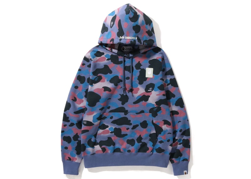 BAPE Grid Camo Pullover Hoodie Purple Men s SS22 US