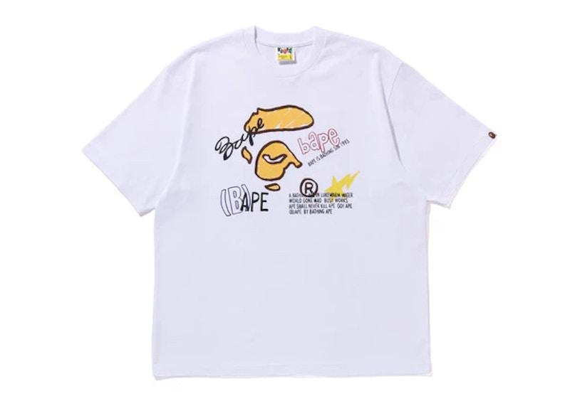 【BAPE】HAND DRAWN COLLEGE RELAXED FIT TEE 要在庫確認 A BATHING APE｜HAND DRAWN COLLEGE RELAXED FIT TEE | Rakuten
