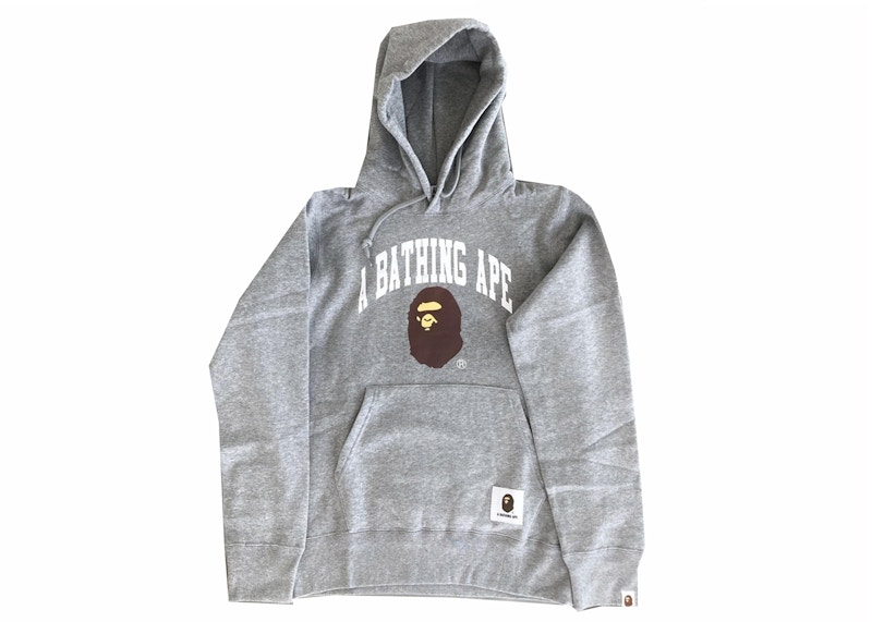 BAPE Happy New Year Hoodie SS22 Heather Grey