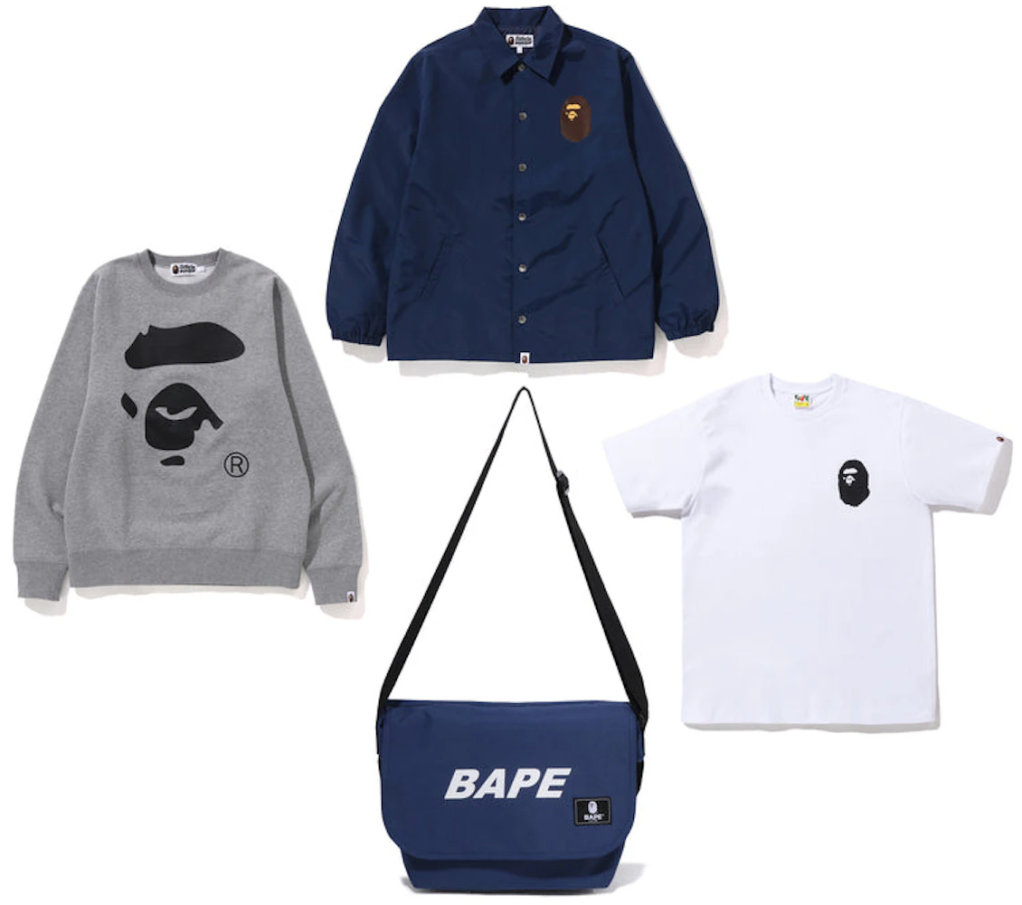 BAPE Happy New Year Men's Classic Bag (2023) Navy/Grey/White Men's ...