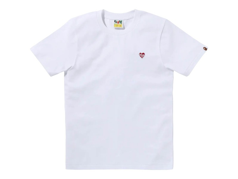 BAPE Heart One Point T-shirt White