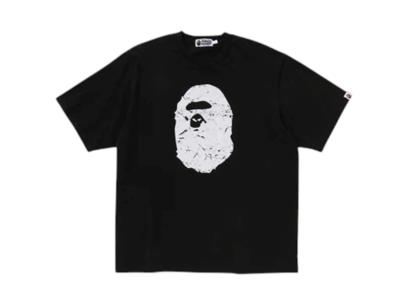 【A BATHING APE】3色展開 HEAVY WASHED APE HEAD RELAXED TEE A Bathing Ape Heavy Washed Logo Relaxed Fit Tee (Charcoal