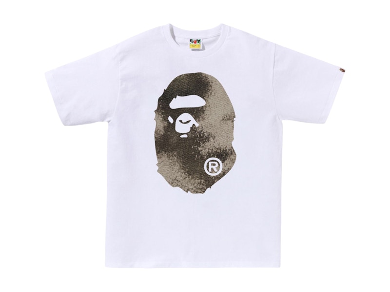 【A BATHING APE】HIGH TONE BLEACH BIG APE HEAD TEE A BATHING APE® Big Ape Head Tee | Bape official website