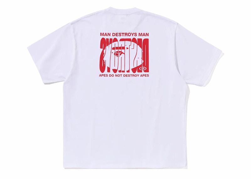 BAPE Highlight Logo Relaxed Fit Tee White Men