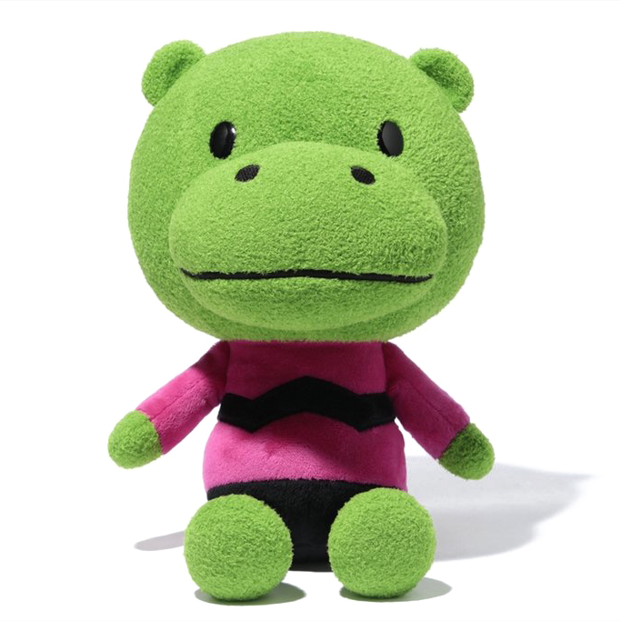 BAPE Hippo Plush Doll 35cm Green - SS21 - US