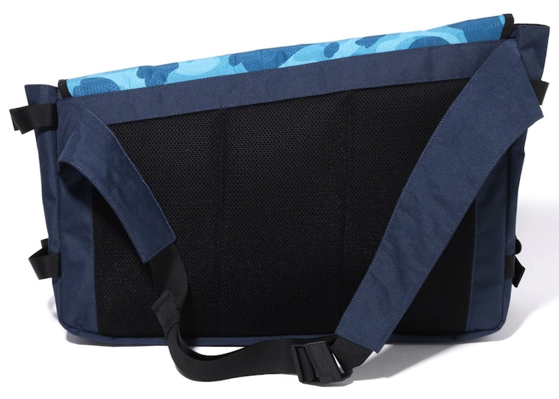 BAPE Camo Messenger Bag Blue SS23 US