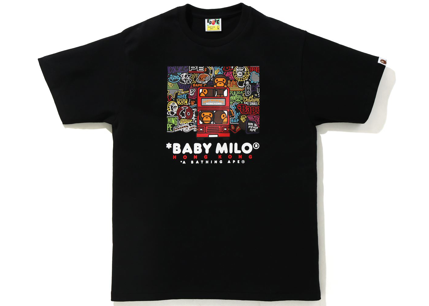 BAPE Hong Kong 15th Anniversary Baby Milo Tee Black Hombre - SS21 - ES