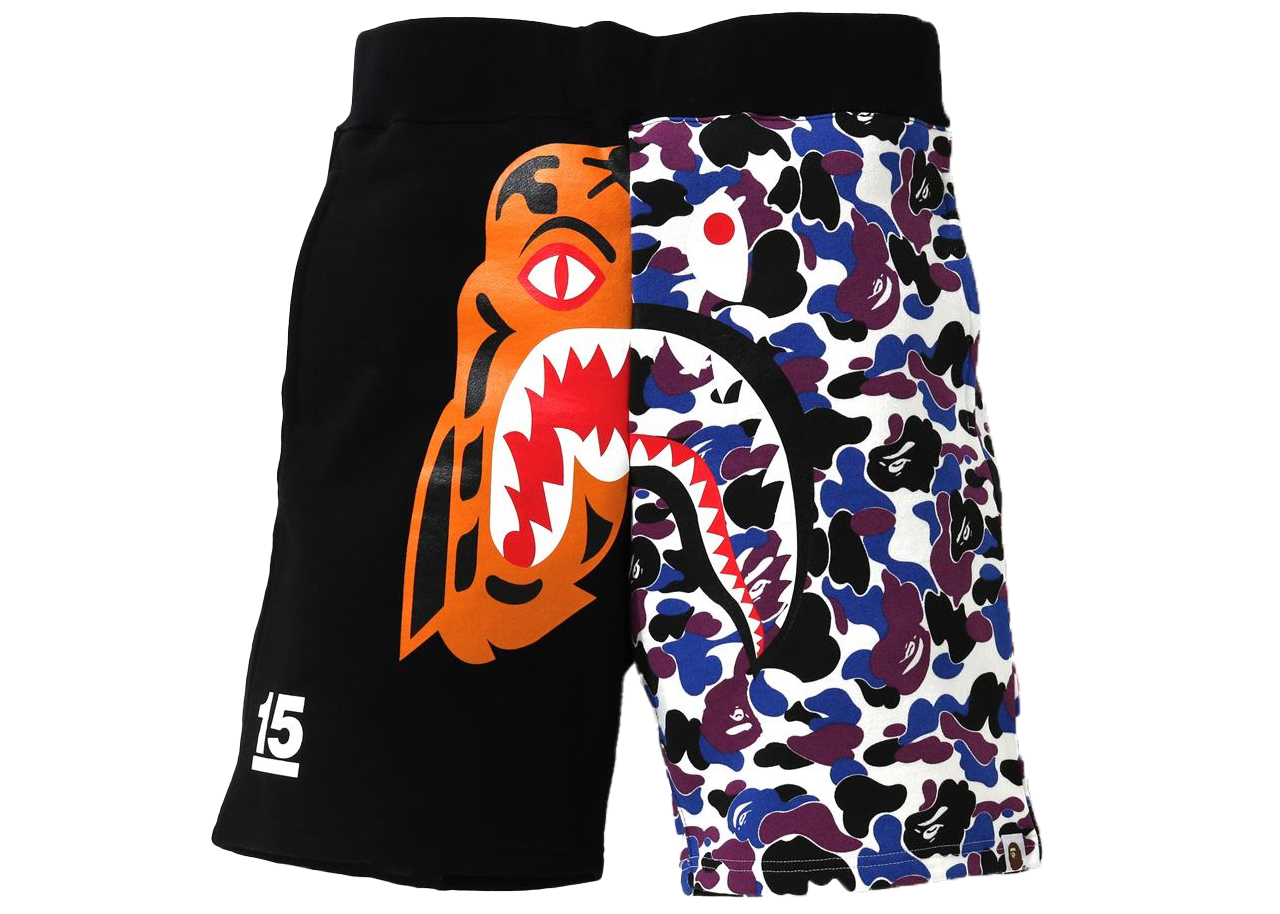 Multicolor store bape shorts