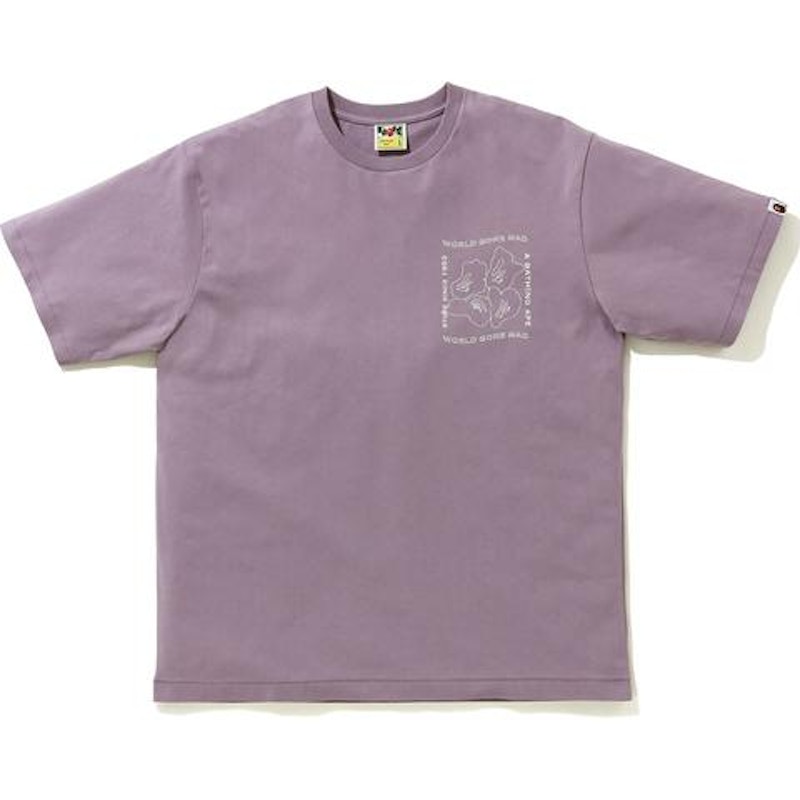 BAPE Ink Print Relaxed #1 Tee Purple
