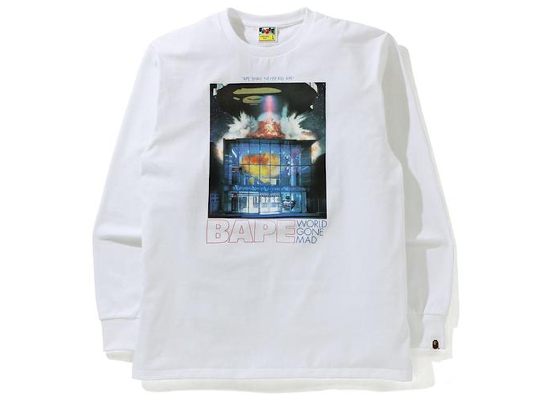 BAPE Invasion L/S Tee White