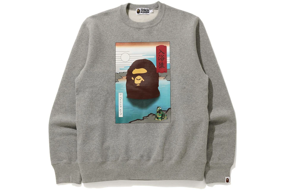 Bape Japan A Bathing Ape Crewneck Gray Fw20