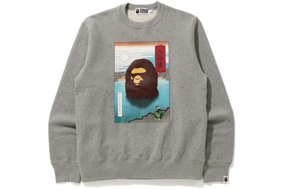 BAPE Japan A Bathing Ape Crewneck Gray