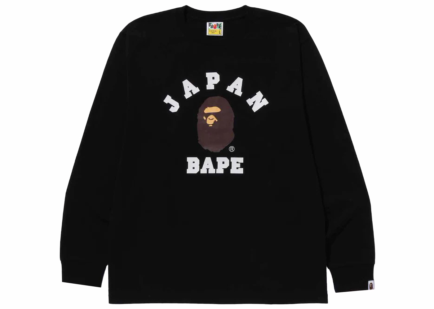 BAPE Japan College City L/S Tee Black メンズ - FW23 - JP