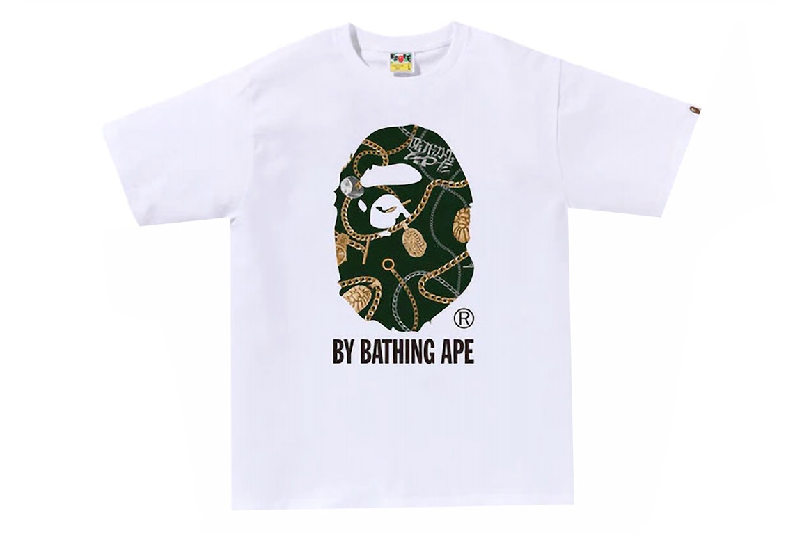 Pre-owned Bape Jewels By Bathing Ape Tee White