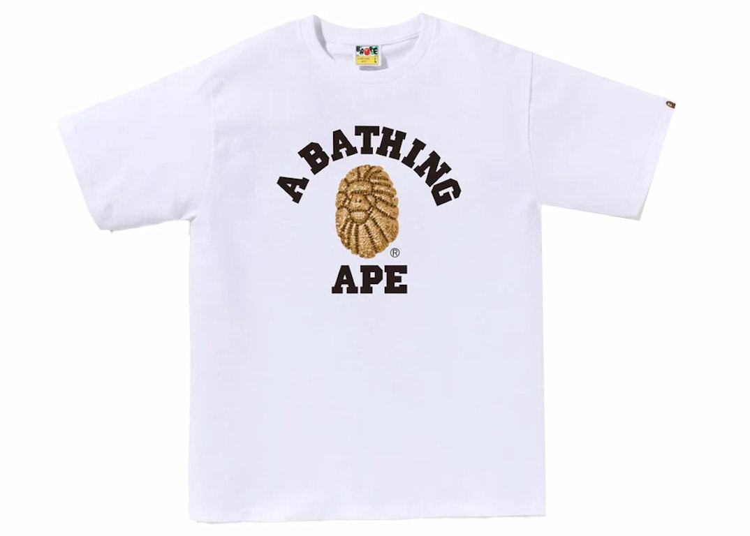 Pre-owned Bape Jewels College Tee White