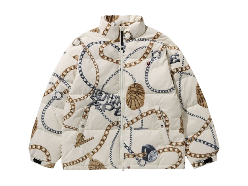 BAPE Jewels Down Jacket Ivory