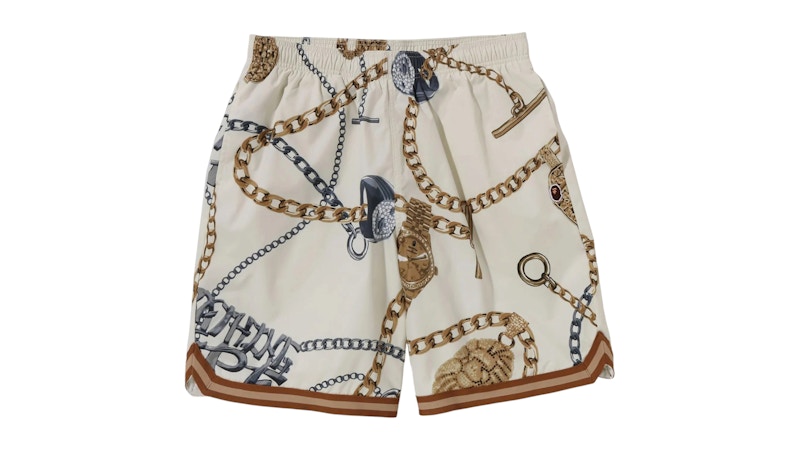 BAPE Jewels Shorts Ivory