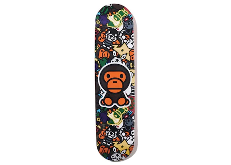 BAPE Kids 15th Anniversary Milo All Safari Skateboard Deck Multi FW22 US