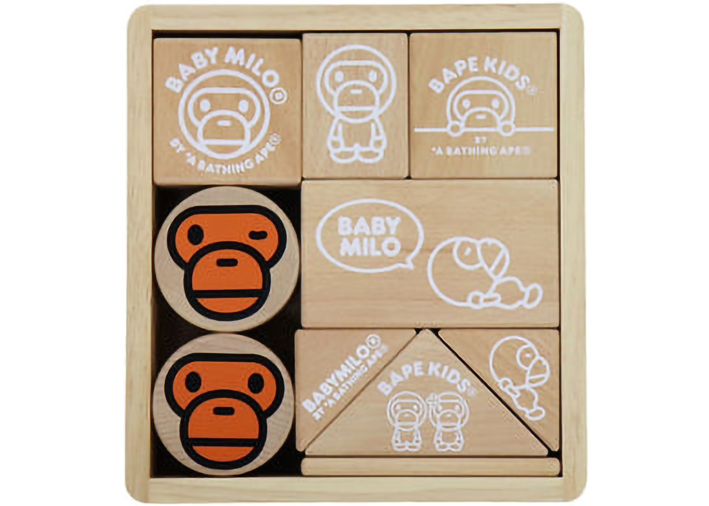 BAPE Kids Baby Milo Building Blocks Wood - FW22 - US