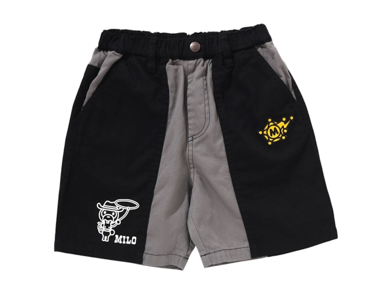 Pre-owned Bape Kids Baby Milo Western Shorts In Black