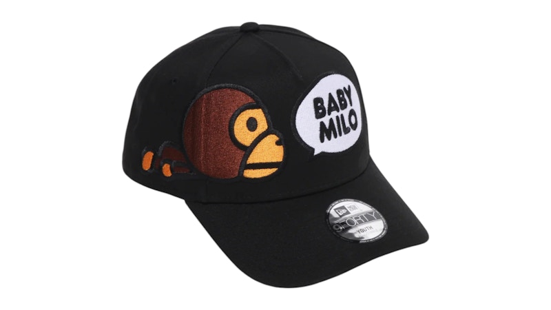 帽子 25aw Milo Fleece Cap Black BAPE Kids Big Milo New Era 9Forty Cap Black - US
