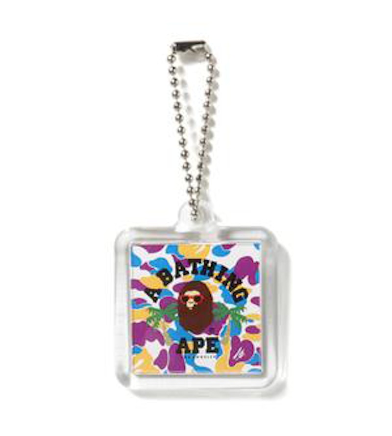 BAPE LA College Keychain Multi