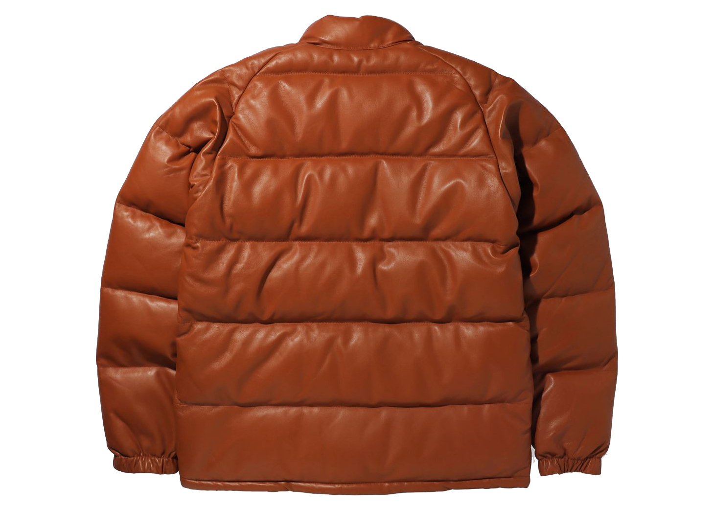 BAPE Leather Classic Down Jacket Jacket Brown