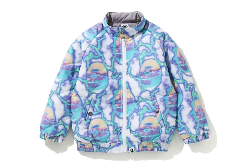 BAPE Lightening Down Jacket ブルー BAPE-Lightening-Down-Jacket-