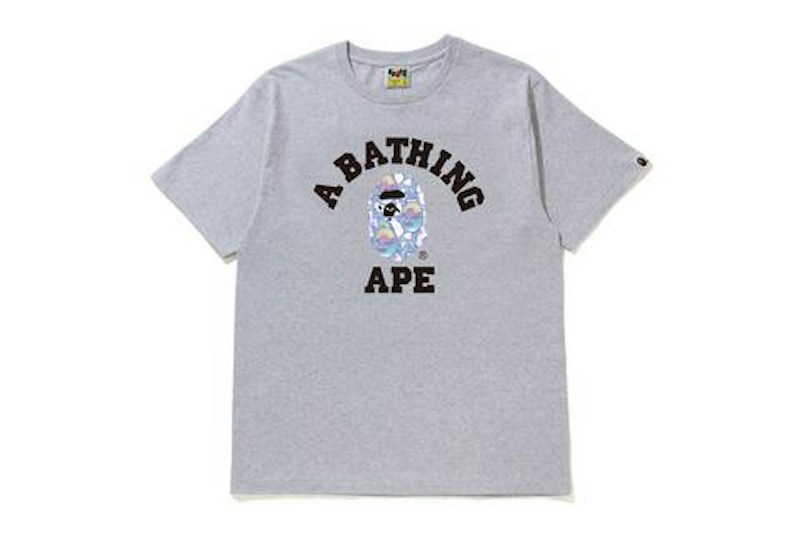 BAPE Lightning College Tee Grey/Blue