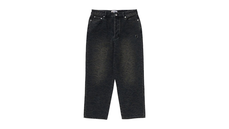 BAPE Line Camo Jacquard One Point Relaxed Fit 13Oz Denim