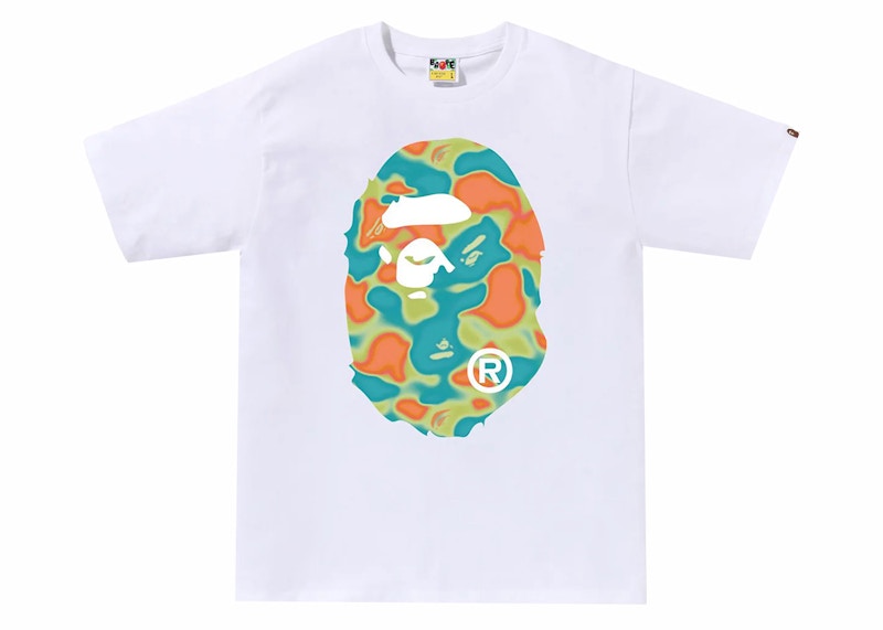 BAPE Liquid Camo Big Ape Head Tee (SS24) White Men's - SS24 - US BAPE Liquid Camo Big Ape Head Tee (SS24) White Men's - SS24 - US