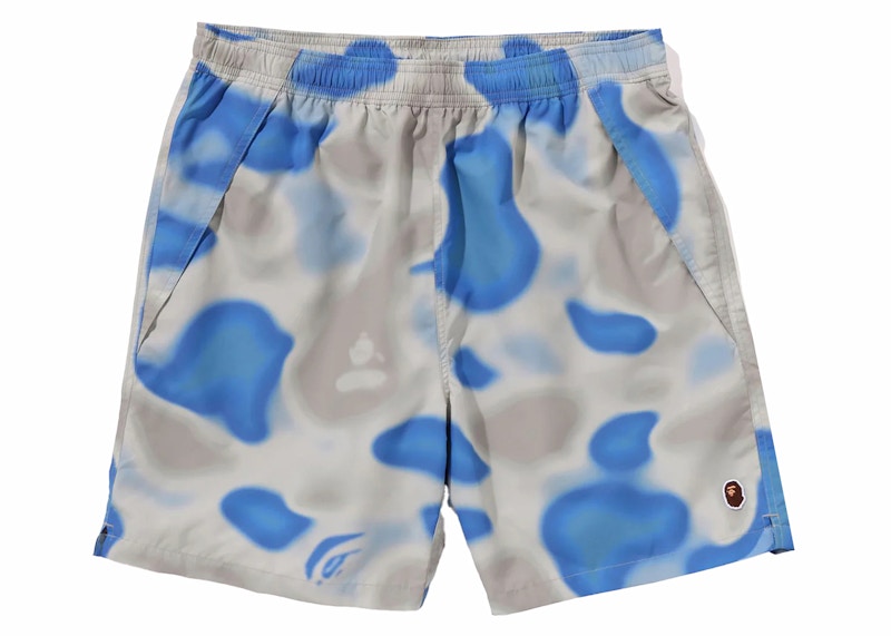 BAPE Liquid Tarnfarbe One Point Beach Shorts Blau Herren - SS24 – DE