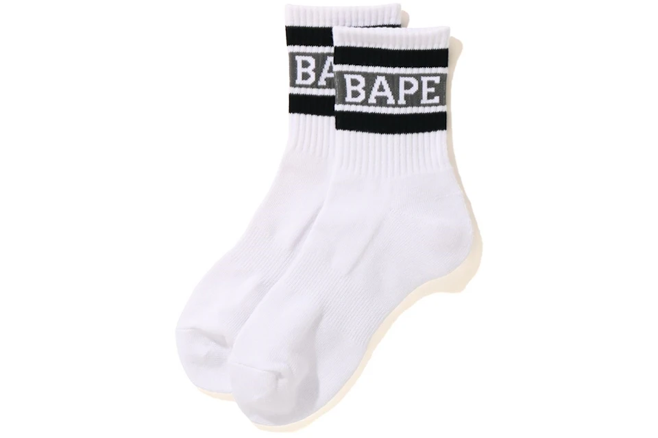 BAPE Logo Ankle Socks Black
