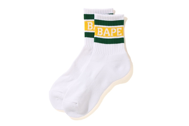 BAPE Logo Ankle Socks Green