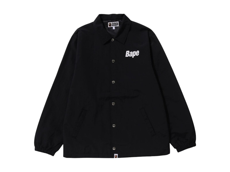BAPE Logo Coach Jacket Noir
