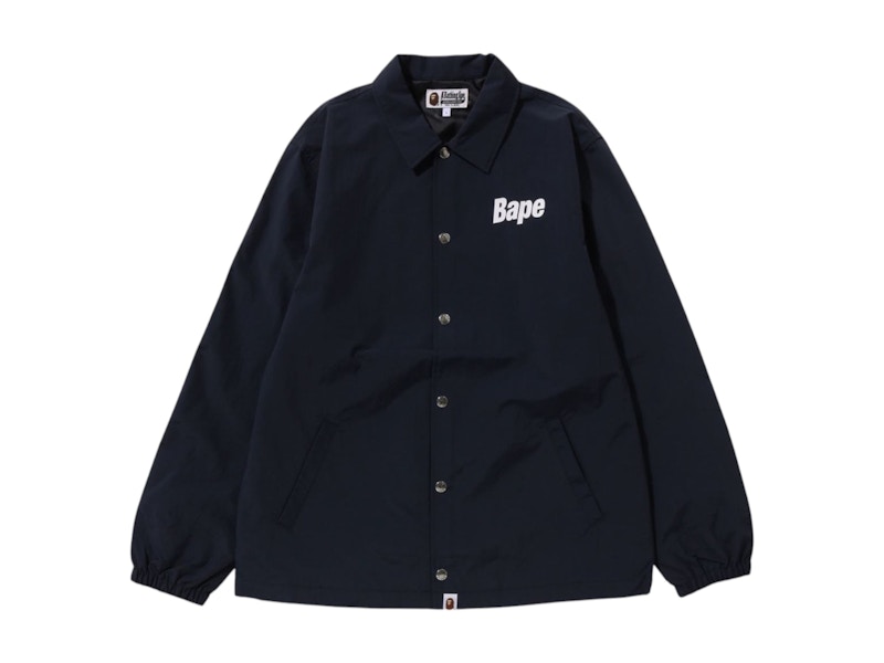BAPE Logo Coach Jacket Marine