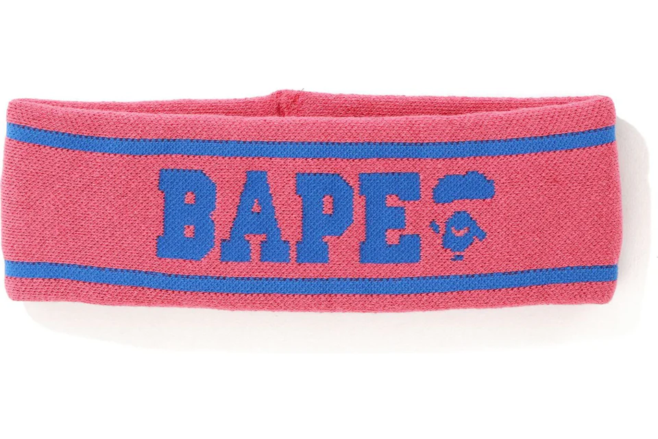 BAPE Logo Headband Pink/Blue