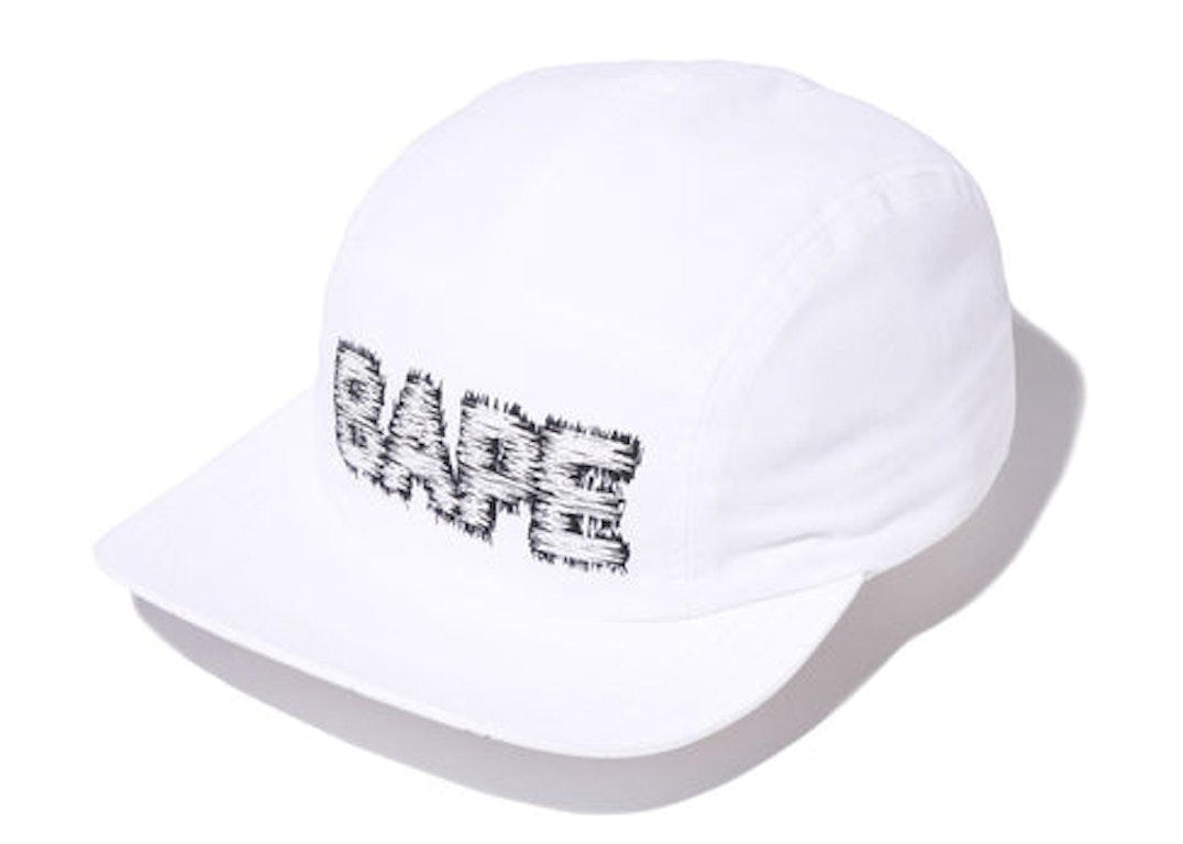 Pre-owned Bape Logo Jet Cap White
