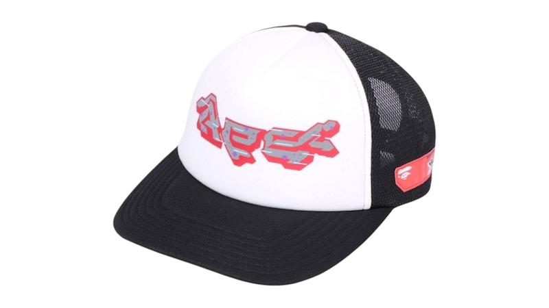 BAPE Logo Mesh Cap Schwarz