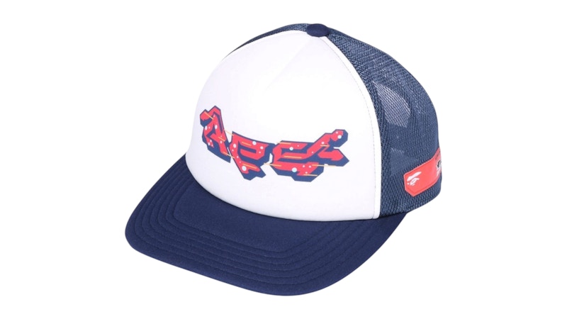 BAPE Logo Mesh Cap Navy