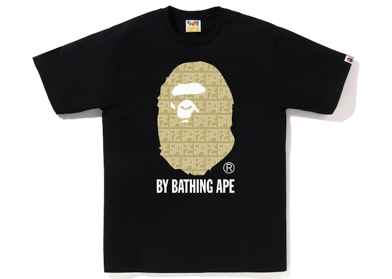 Black and store gold bape shirt