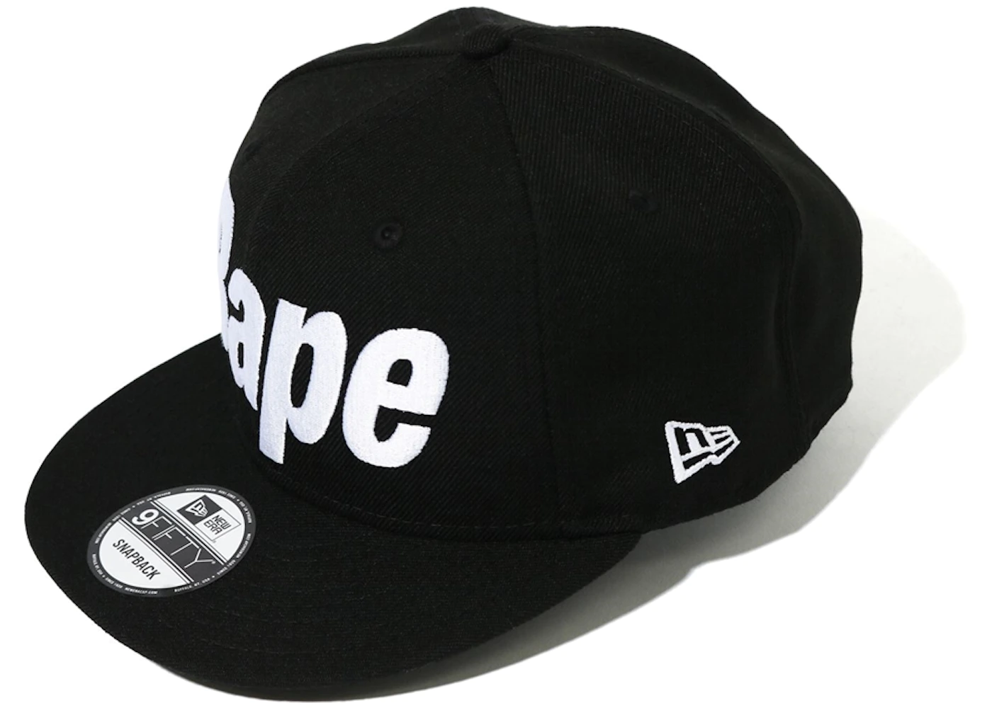 BAPE Logo New Era Snap Back Cap Black Men's - SS20 - GB