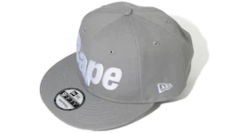 BAPE Logo New Era Snap Back Cap Grey