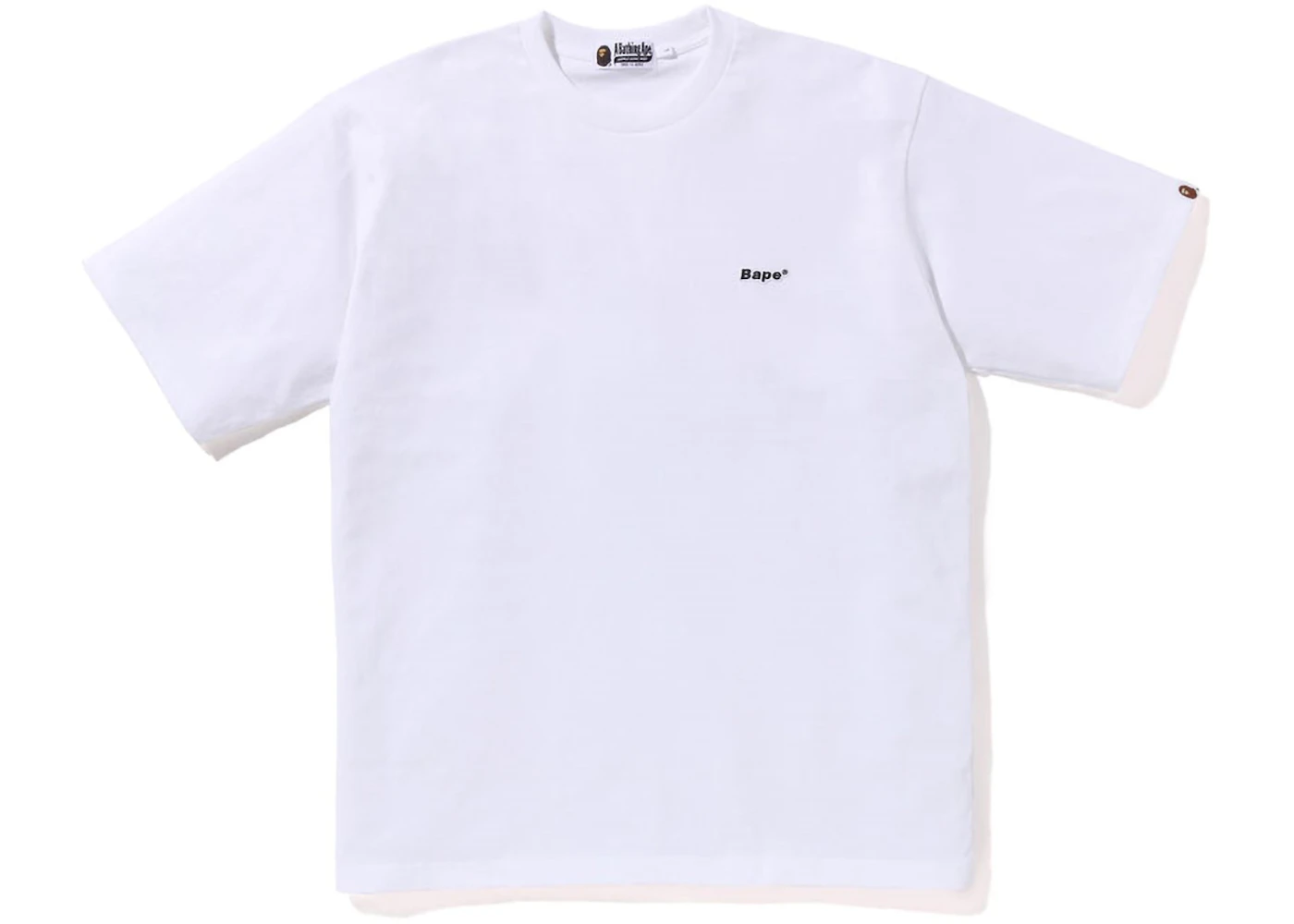 BAPE Logo One Point Relaxed Fit Tee White Men's SS23 US