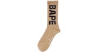 BAPE Logo Socken Beige