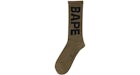 BAPE Logo-Socken Oliv/Olivedrab