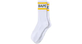 BAPE Logo Socks Yellow