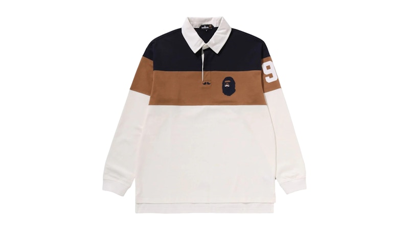 トップス 226 BAPE Star Print Polo Black Brown L トップス 226 BAPE Star Print Polo Black Brown Lの通販